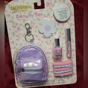 California Sunshine Beauty Set with Purple Backpack